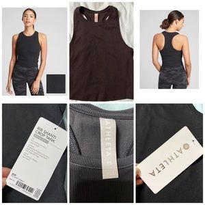 Athleta rib shanti crop tank BNWT